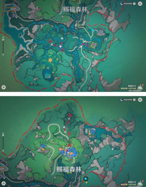原神赐福森林6个隐藏摩拉箱位置全收集攻略